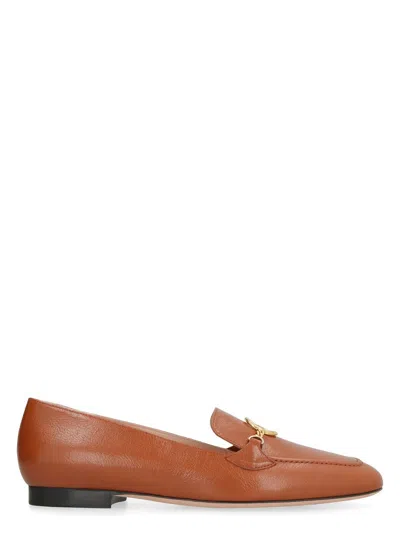 Bally Obrien Leather Loafers In Brown