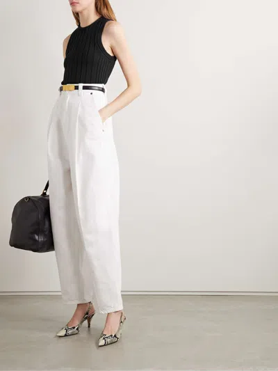 Khaite Sleeveless Knitted Vest In Black