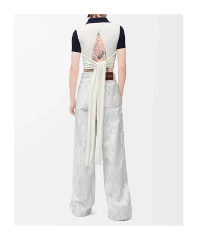 Loewe Women's Polo Sweater In White