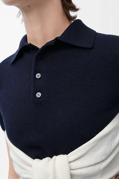 Loewe Women's Polo Sweater In White