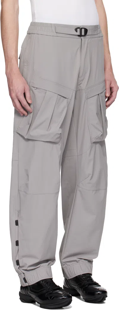 A. A. Spectrum Gray Explotek Cargo Pants In Circular Grey