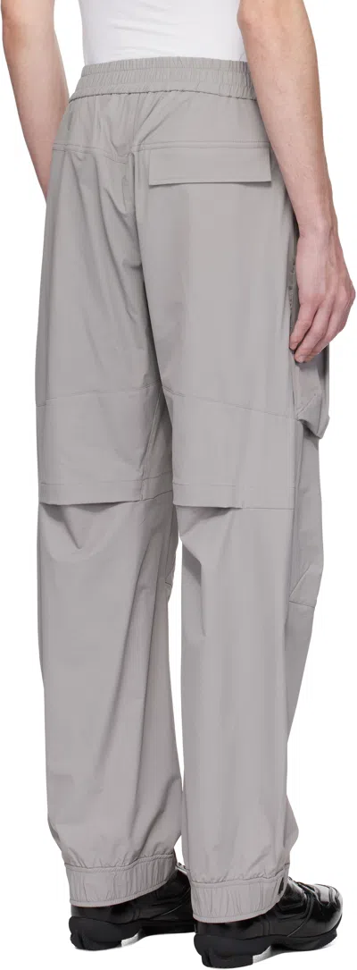 A. A. Spectrum Gray Explotek Cargo Pants In Circular Grey