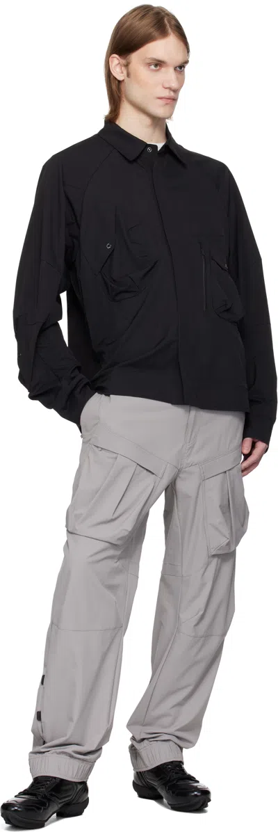 A. A. Spectrum Gray Explotek Cargo Pants In Circular Grey