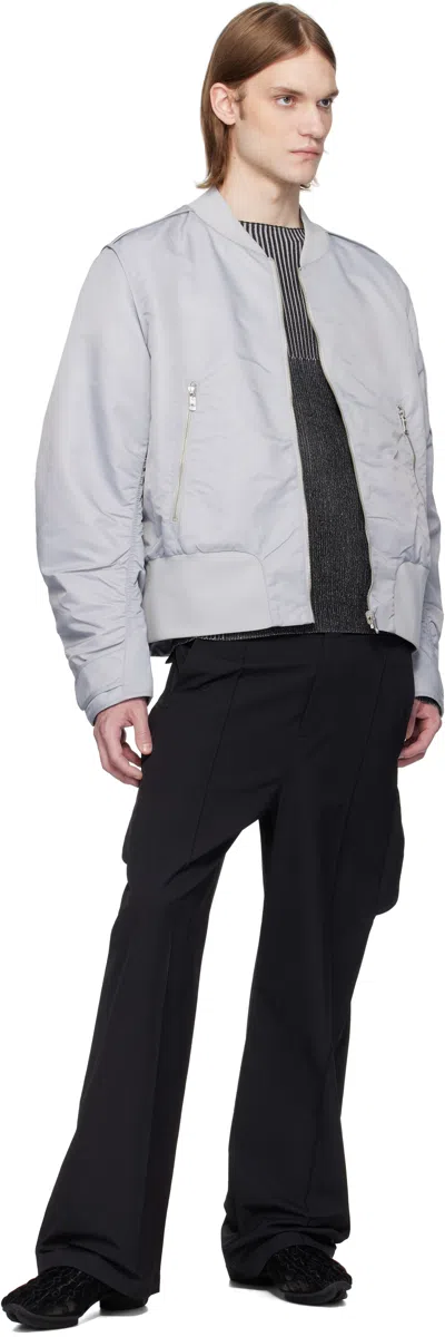 A. A. Spectrum Gray Coressen Padded Reversible Jacket In Mist Grey