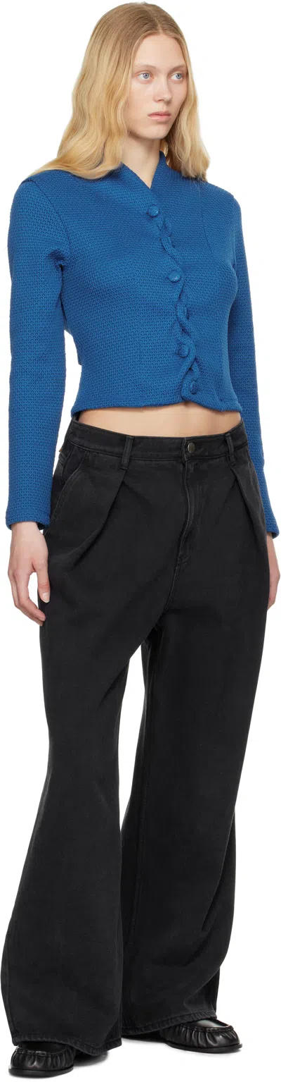 Ader Error Black Sig; Trs Tag 02 Jeans In Noir