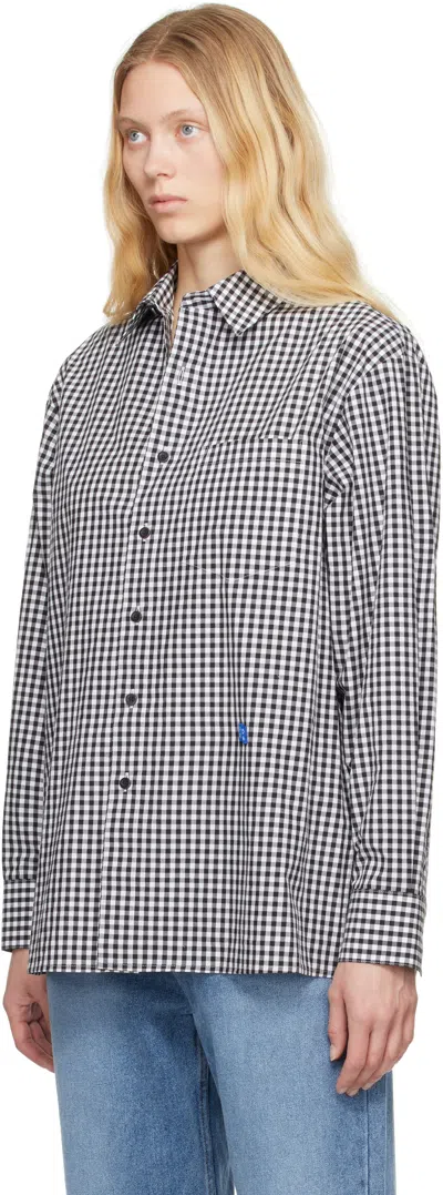 Ader Error Black & White Sig; Bl Tag 02 Shirt In Noir