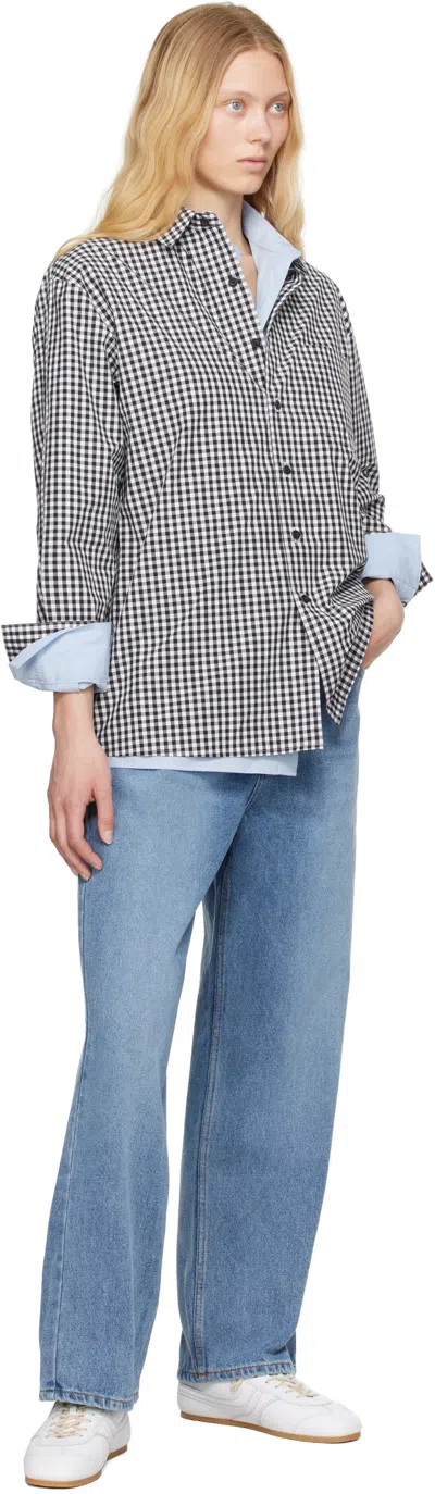 Ader Error Black & White Sig; Bl Tag 02 Shirt In Noir