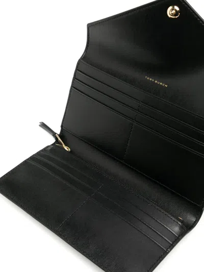 Tory Burch T-monogram Envelope Wallet In Black