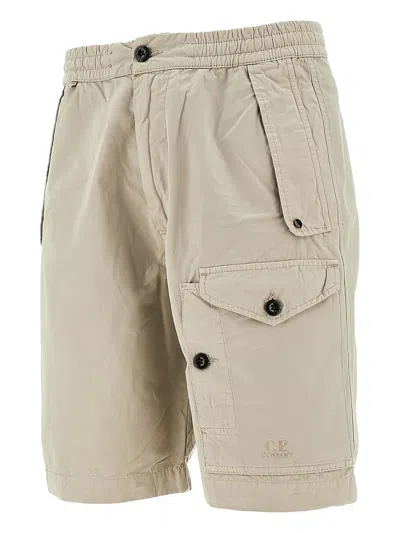 C.p. Company C.p.company Microreps Cargo Shorts In Neutrals