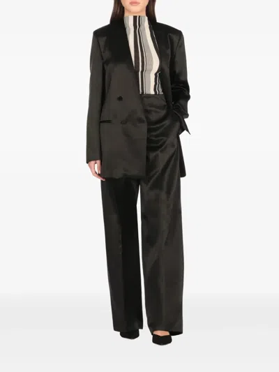 Philosophy Di Lorenzo Serafini Stretch Tulle Fabric With Striped Top In White