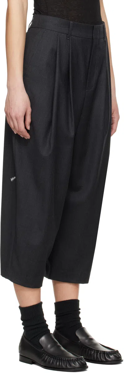 Ader Error Gray Significant Tag Slacks Trousers In Grey