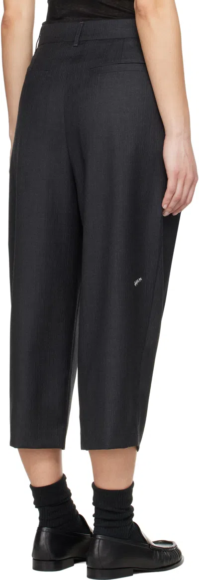 Ader Error Gray Significant Tag Slacks Trousers In Grey