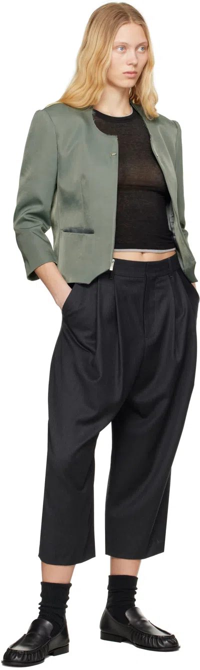 Ader Error Gray Significant Tag Slacks Trousers In Grey