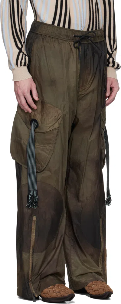 A. A. Spectrum Ssense Exlusive Green Eclipse Cargo Pants In Algae Green