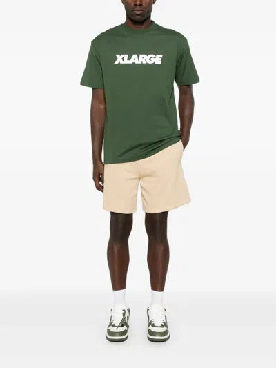 Xlarge T-shirt With Front Logo Print In Green