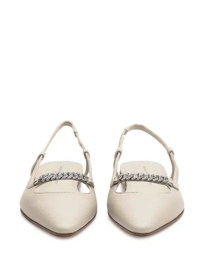 Roberto Festa Floras Lux Ballerina Shoes In White