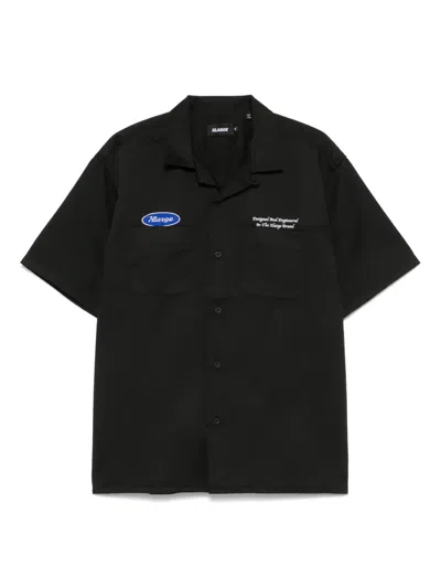 Xlarge Logo-patch Shirt In Black