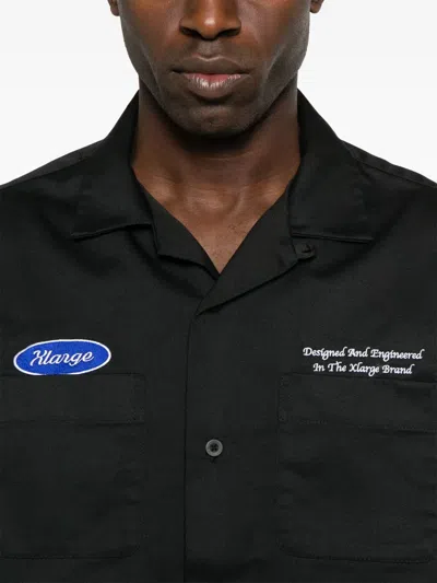 Xlarge Logo-patch Shirt In Black