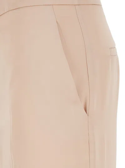 Jucca Pink Pants With Hidden Front Closure And Side Pockets In Pink