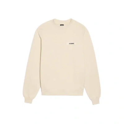 Jacquemus Cotton Sweatshirt In Neutral