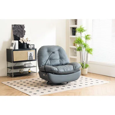 Streamdale Furniture Streamdale Power Recliner With Bluetooth Music, Usb Charger, And Glide