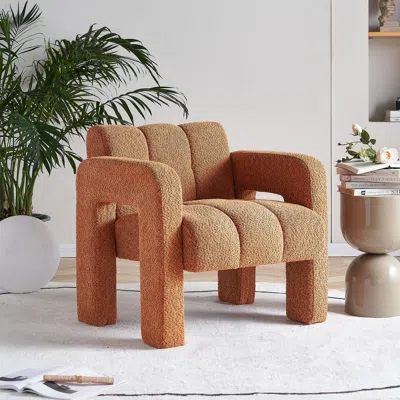 Streamdale Furniture Streamdale 31.10" Wide Boucle Upholstered Accent Chair
