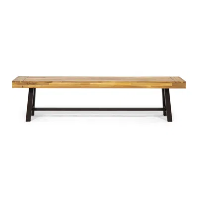 Streamdale Furniture Streamdale Acacia Wood Dining Bench: Outdoor Style And Durability
