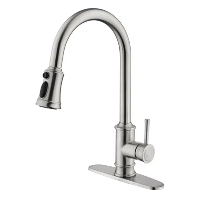 Streamdale Furniture Streamdale Brushed Nickel Pull-out Kitchen Faucet With Sprayer
