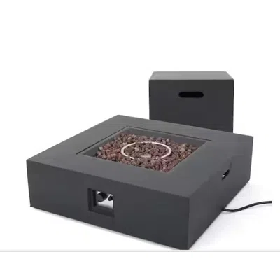 Streamdale Furniture Streamdale Square Fire Pit Table Set - 50,000 Btu