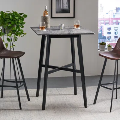 Streamdale Furniture Streamdale Modern Laminate Bar Table For Dining