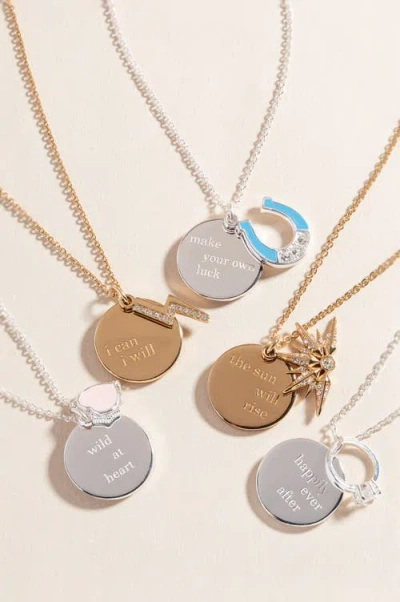 Alex And Ani Make Your Own Luck Duo Charm Pendant Necklace In Silver