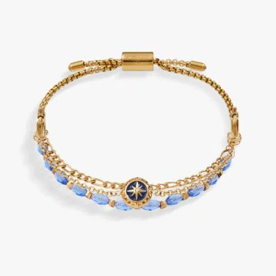 Alex And Ani Compass Stranded Bracelet Set In Gold