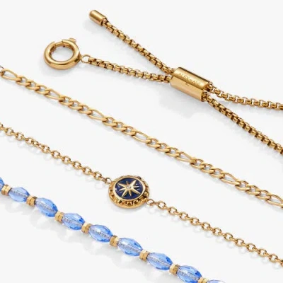 Alex And Ani Compass Stranded Bracelet Set In Gold