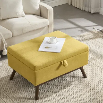 Streamdale Furniture Streamdale Mid-century Modern Storage Bench/coffee Table, Assembled, Living/entry/family Room