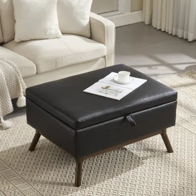 Streamdale Furniture Streamdale Mid-century Modern Storage Bench/coffee Table, Assembled, Living/entry/family Room