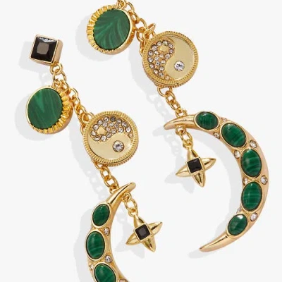 Alex And Ani Statement Earrings In Malachite