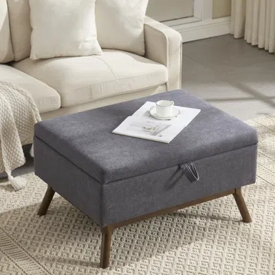 Streamdale Furniture Streamdale Mid-century Modern Storage Bench/coffee Table, Assembled, Living/entry/family Room