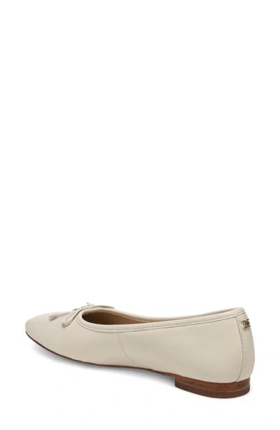 Sam Edelman Marisol Ballet Flat In Ivory Leather In Modern Ivory