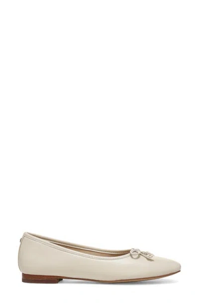 Sam Edelman Marisol Ballet Flat In Ivory Leather In Modern Ivory