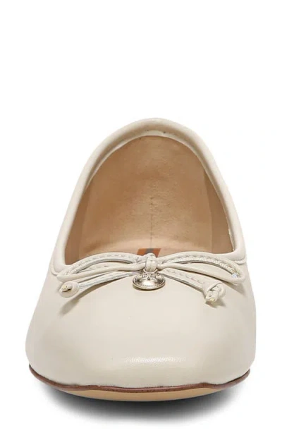 Sam Edelman Marisol Ballet Flat In Ivory Leather In Modern Ivory