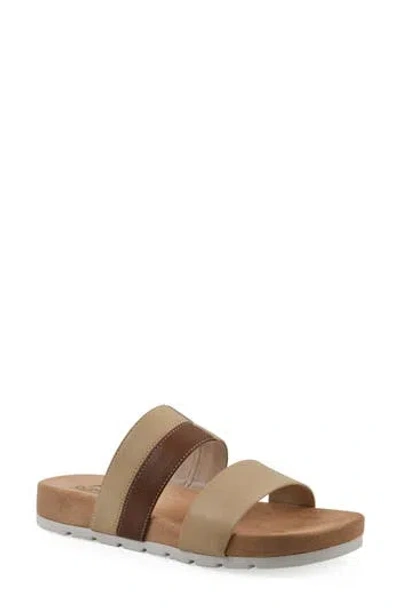 Cliffs By White Mountain Tammy Slide Sandal In Natural Smooth