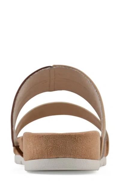 Cliffs By White Mountain Tammy Slide Sandal In Natural Smooth