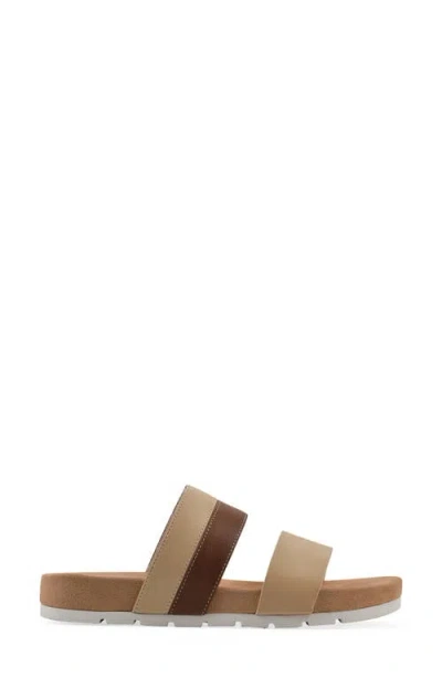 Cliffs By White Mountain Tammy Slide Sandal In Natural Smooth