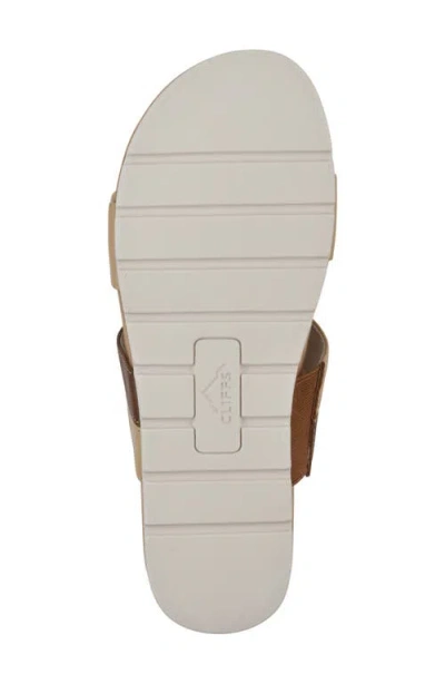 Cliffs By White Mountain Tammy Slide Sandal In Natural Smooth