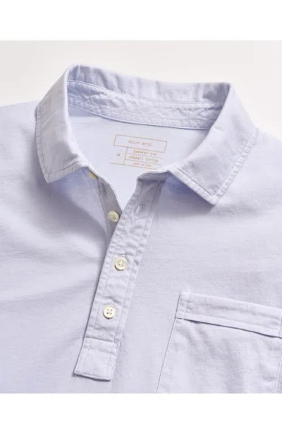 Billy Reid Pensacola Organic Cotton Polo In Dew Blue