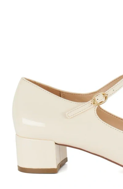 Dune London Believable T-strap Pump In Ecru