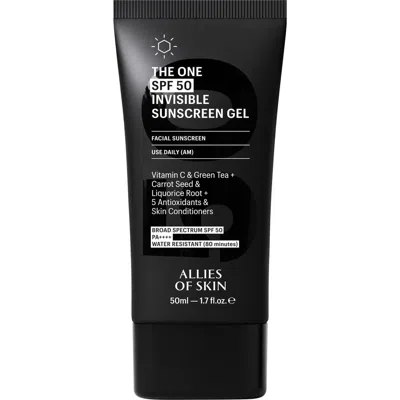 Allies Of Skin The One Spf 50 Invisible Sunscreen Gel 20ml In Black