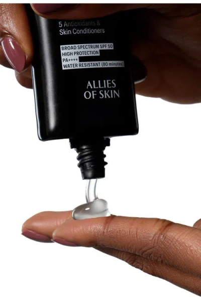Allies Of Skin The One Spf 50 Invisible Sunscreen Gel 20ml In Black