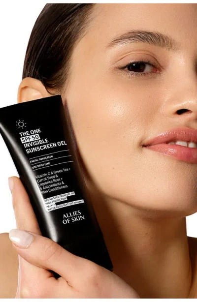 Allies Of Skin The One Spf 50 Invisible Sunscreen Gel 20ml In Black