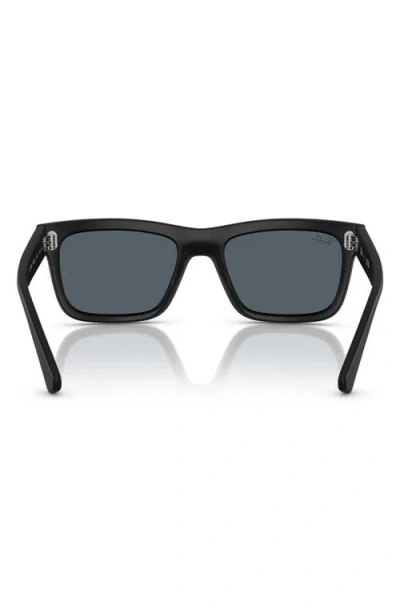 Ray Ban Ray-ban Kids' 49mm Rectangular Sunglasses In Matte Black